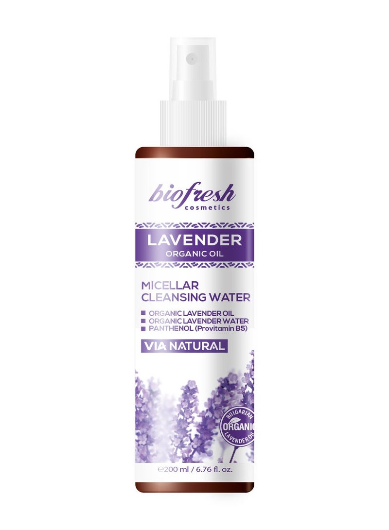 ORGANIC MICELLAR CLEANSING WATER-LAVENDER 200ML