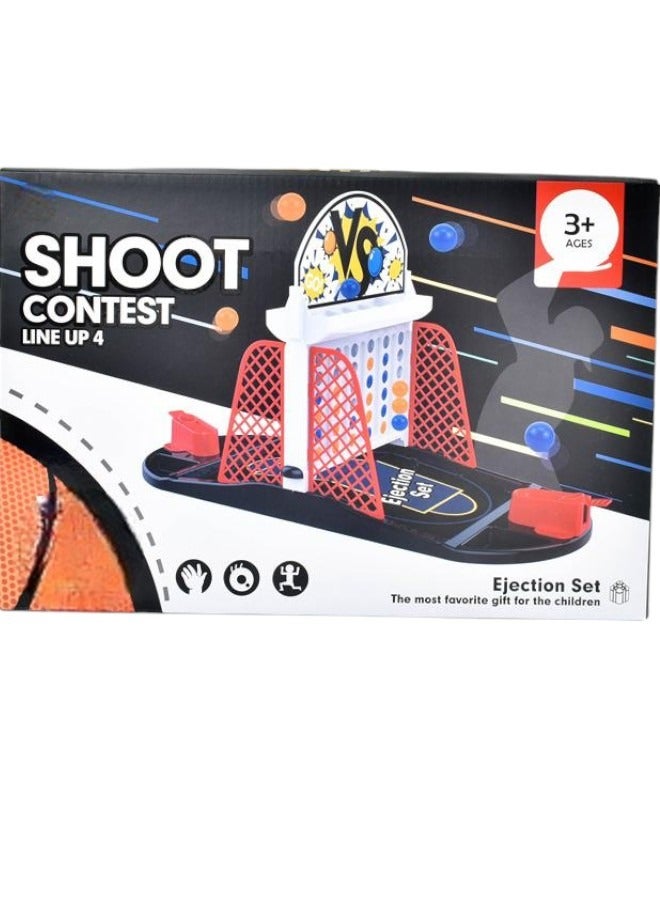 شووت لعبة الكرة والدبابيس النطاطة لكرة السلة على الطاولة، لعبة كرة السلة على الطاولة، لعبة مقابل لاعبين، لعبة إطلاق النار على كرة السلة على الطاولة للأطفال والكبار، هدية مثالية للأولاد والبنات