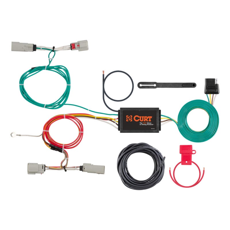 CURT 56298 VehicleSide Custom 4Pin Trailer Wiring Harness Fits Select Lincoln MKX