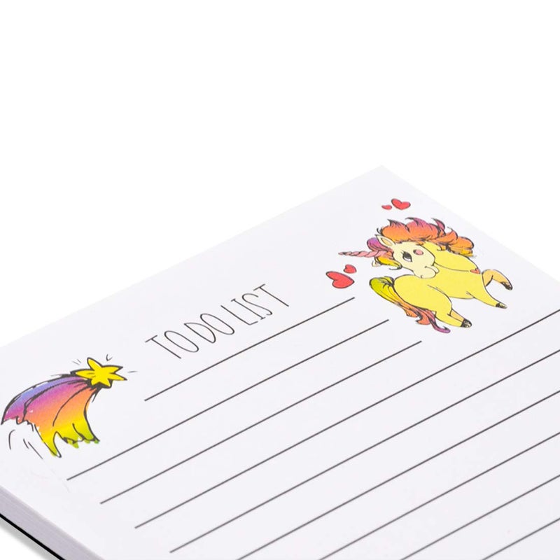 COI to DO List MEMO Pads Cute Colourful Horse 50 Easy Tear Off Sheets Each| Set of 2 Writing Pads - Image 2