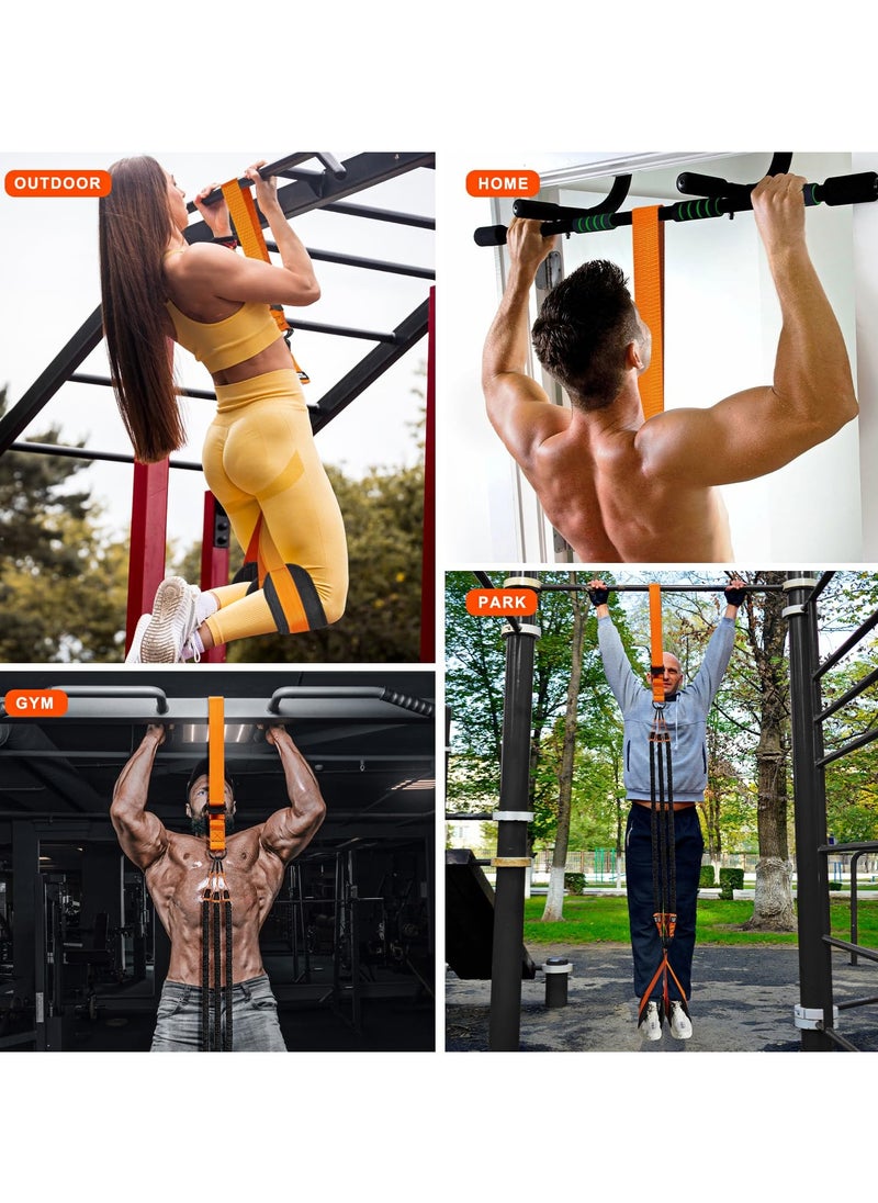 Generic - Pull Up Assistance Bands, Heavy Duty Resistance Band for Pull Up Bar, Adjustable Weight/Size with Fabric Feet/Knee Rest, Bands for Pull Up Assist for Strength Training, Patented Pull Up Assist Band - Image 1
