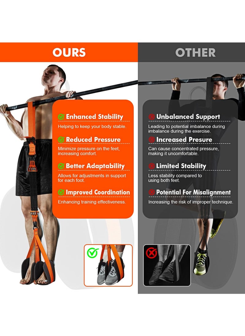 Generic - Pull Up Assistance Bands, Heavy Duty Resistance Band for Pull Up Bar, Adjustable Weight/Size with Fabric Feet/Knee Rest, Bands for Pull Up Assist for Strength Training, Patented Pull Up Assist Band - Image 1
