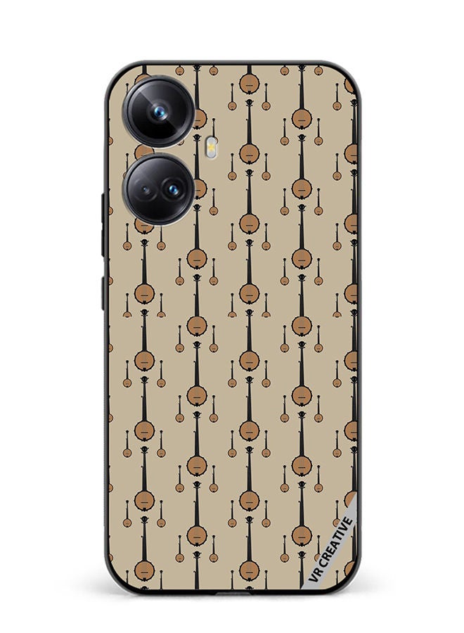 VR CREATIVE Protective Case Cover For Realme 10 Pro Plus Banjo Musical Design Multicolour - Image 1