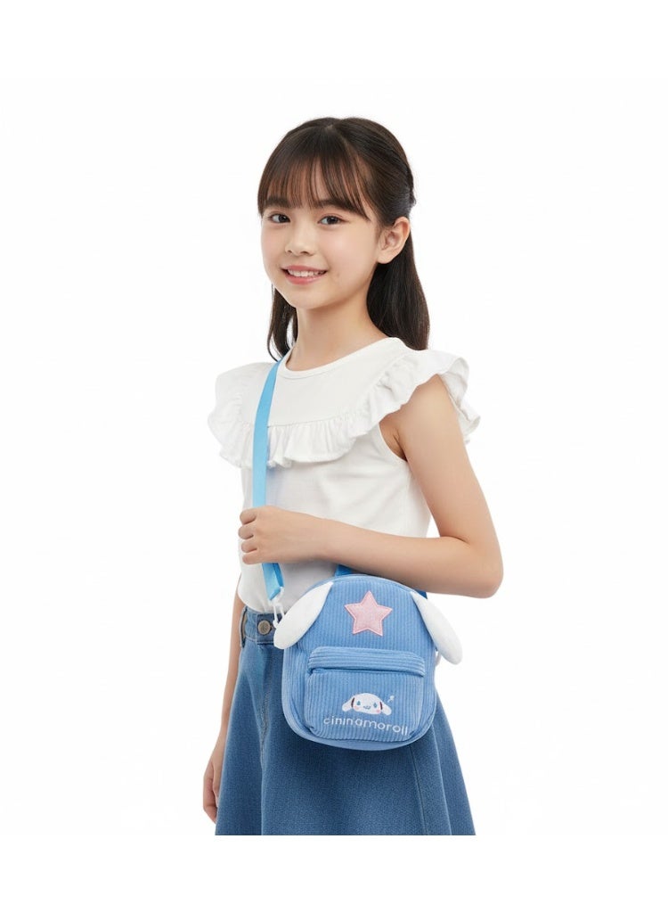 KANAZ Kids Mini Backpack, Cute Design, Soft Corduroy Fabric, Lightweight School & Travel Bag for Toddlers and Kids P1001 Yeezy Girl (Babyblue) - Image 2