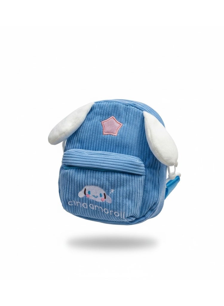 KANAZ Kids Mini Backpack, Cute Design, Soft Corduroy Fabric, Lightweight School & Travel Bag for Toddlers and Kids P1001 Yeezy Girl (Babyblue) - Image 3