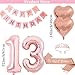 DUFACAI 13th Birthday Party Decorations Hello Thirteen Party Balloons 13th Birthday Tiara Sash Happy Birthday Banner for 13 Year Old Girls Birthday Party Favor Supplies - Image 4