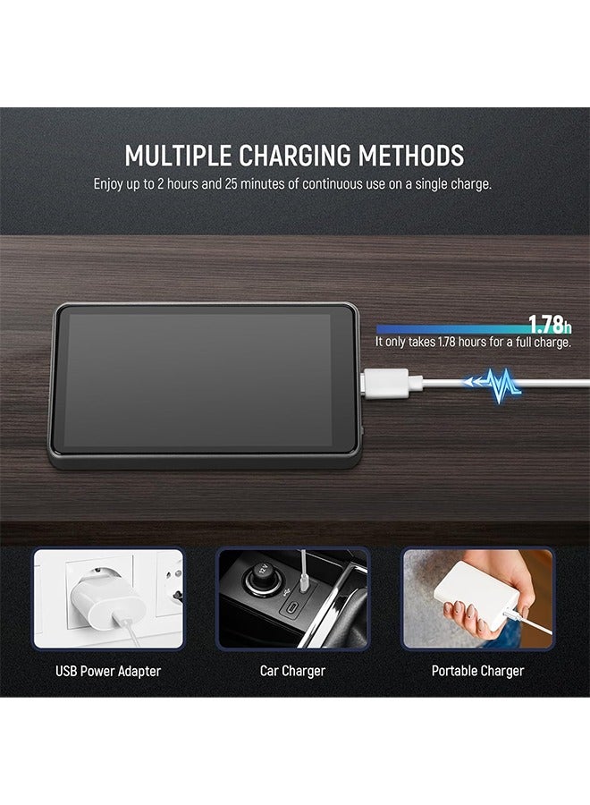 NEEWER Basics 4" Vlog Selfie Monitor Screen for iPhone, Magnetic Phone Back Cam Monitor, Wireless Connection/Bluetooth Remote for YouTube Live Stream, NOT Compatible with Google Phones/4K Video, F4B
