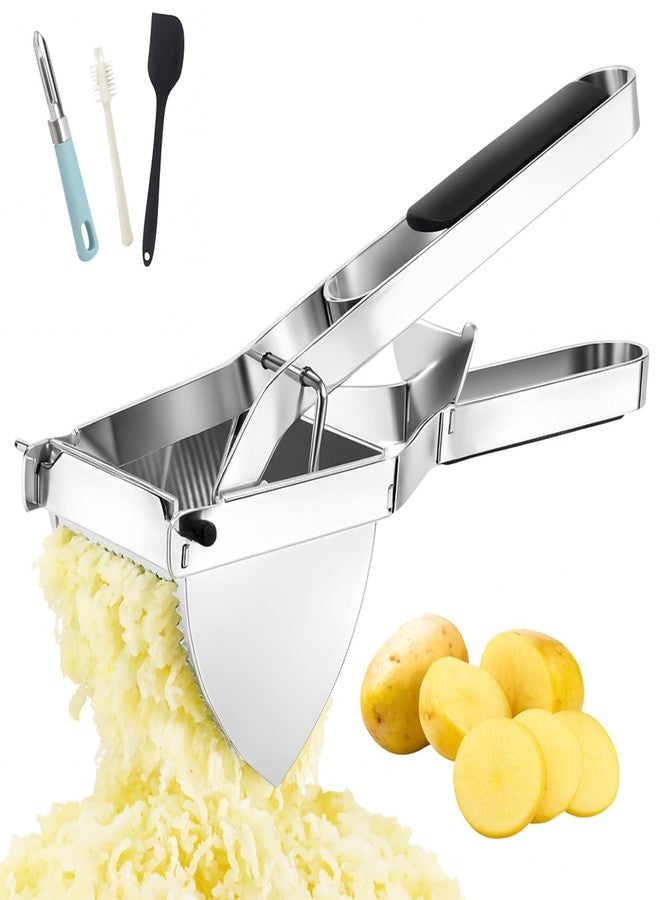 JETONN Heavy Duty Potato Ricer, Large 22oz Potato Masher, Stainless Steel Press and Mash Kitchen Gadget for Mashed Potatoes, Spaetzle Maker with Silicone Handle - Image 1