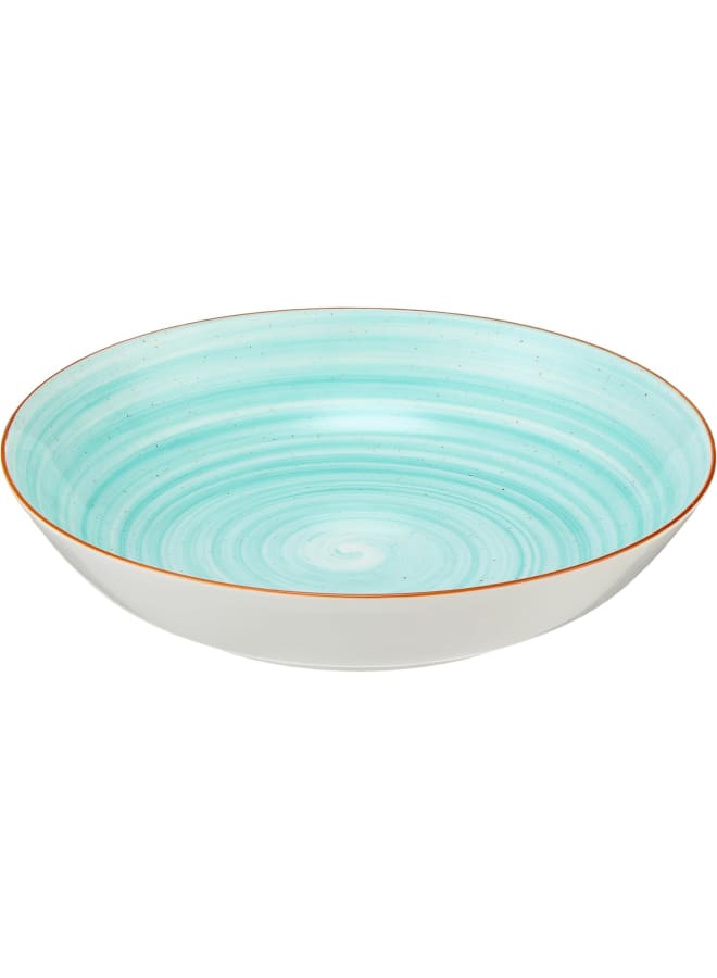 Zinnia Rosa By Zinnia Porcelain Art Folio Light Blue Coup Dinnerware Set – 30 Pieces (6 Dinner Plate-6 Soup Plate-6 Dessert Plate-6 Bowl-6 Mugs) - Image 3