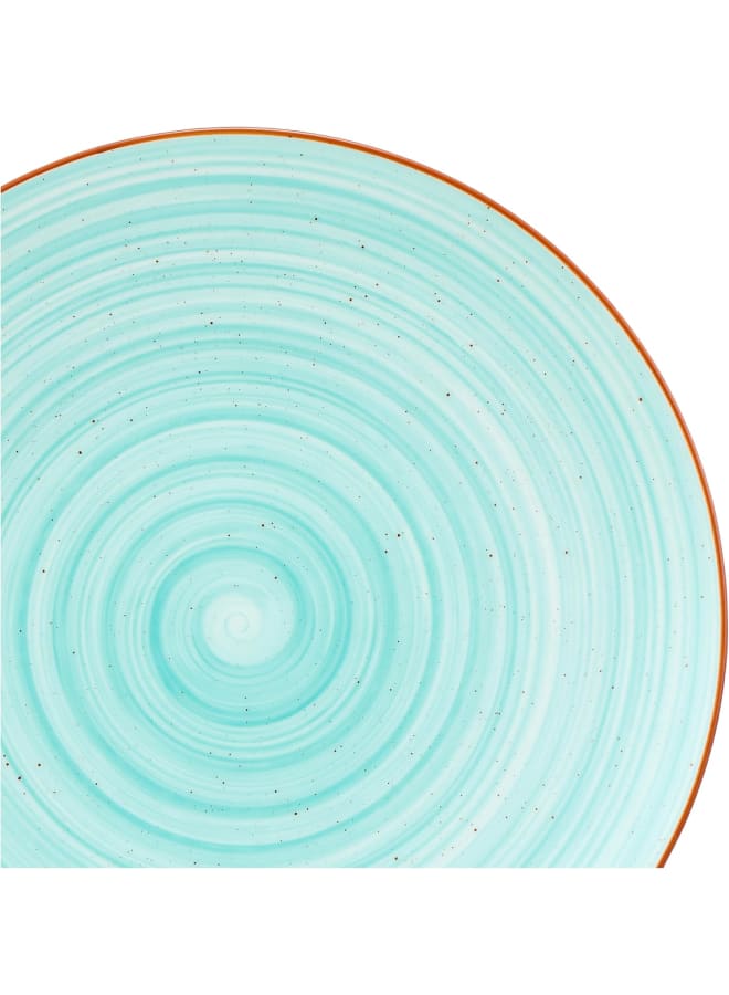 Zinnia Rosa By Zinnia Porcelain Art Folio Light Blue Coup Dinnerware Set – 30 Pieces (6 Dinner Plate-6 Soup Plate-6 Dessert Plate-6 Bowl-6 Mugs) - Image 5