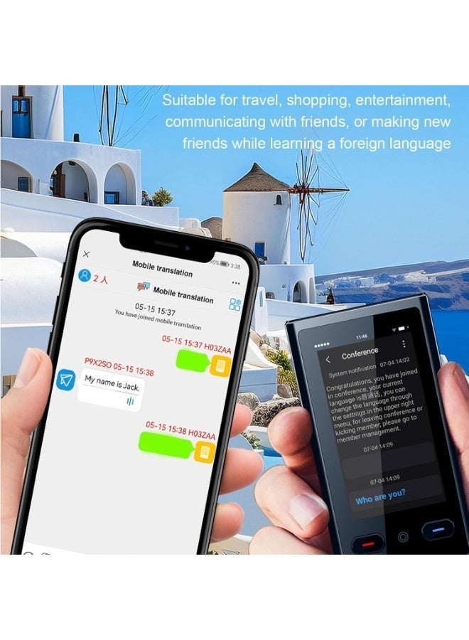 Smart Voice Translator Device with 3.0-inch Touchscreen, 138 Languages Two-Way Real-Time Translation, Wi-Fi, Space Gray - Image 5