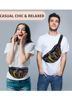 Plan A Small Waist Bag for Men Women Boys Multifunctional Waist Bag Shoulder Bag for Hiking Sports Hiking with Multiple Pockets Inner Pocket Waterproof  - Image 4