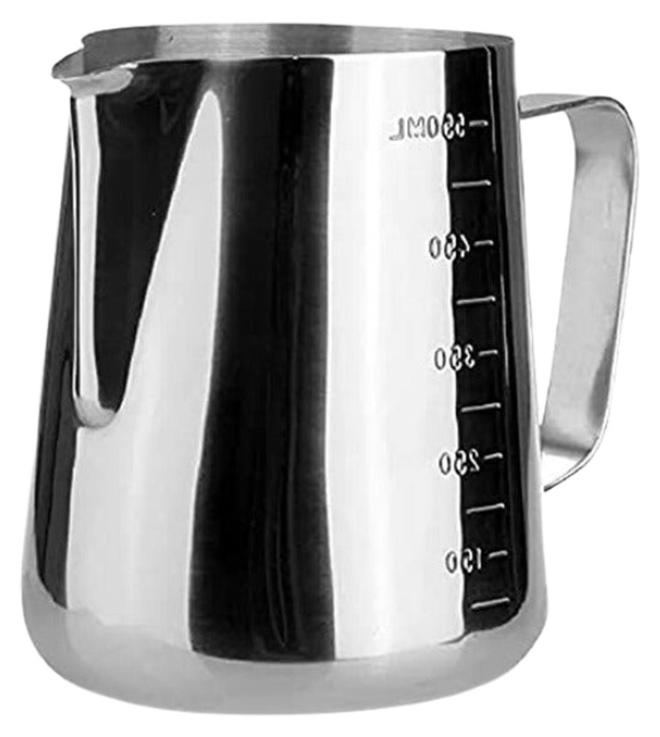 FALMER Stainless Steel Milk Frothing Pitcher for Latte, Cappuccino, Barista Tool (350ml-Silver) - Image 1