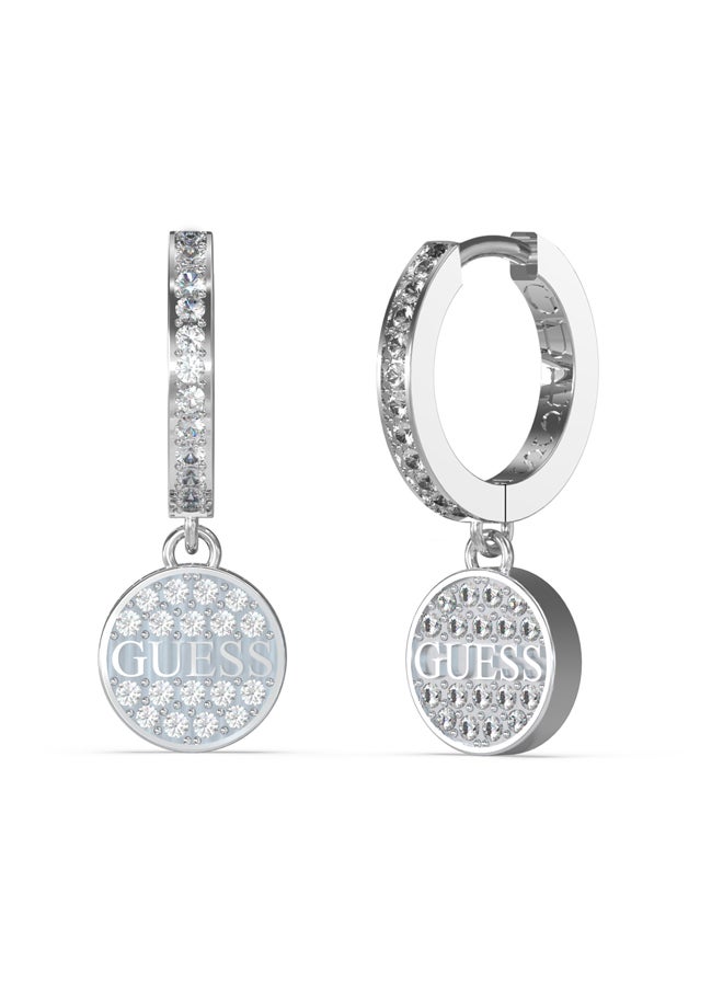 GUESS Ladies Silver Earrings