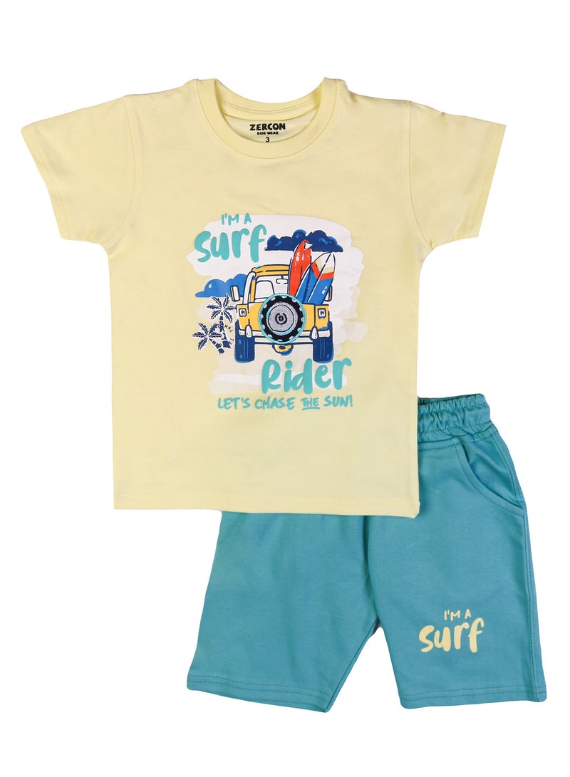 Zercon Summer Pajama Set for Boys - Summer Set for Boys - Image 1