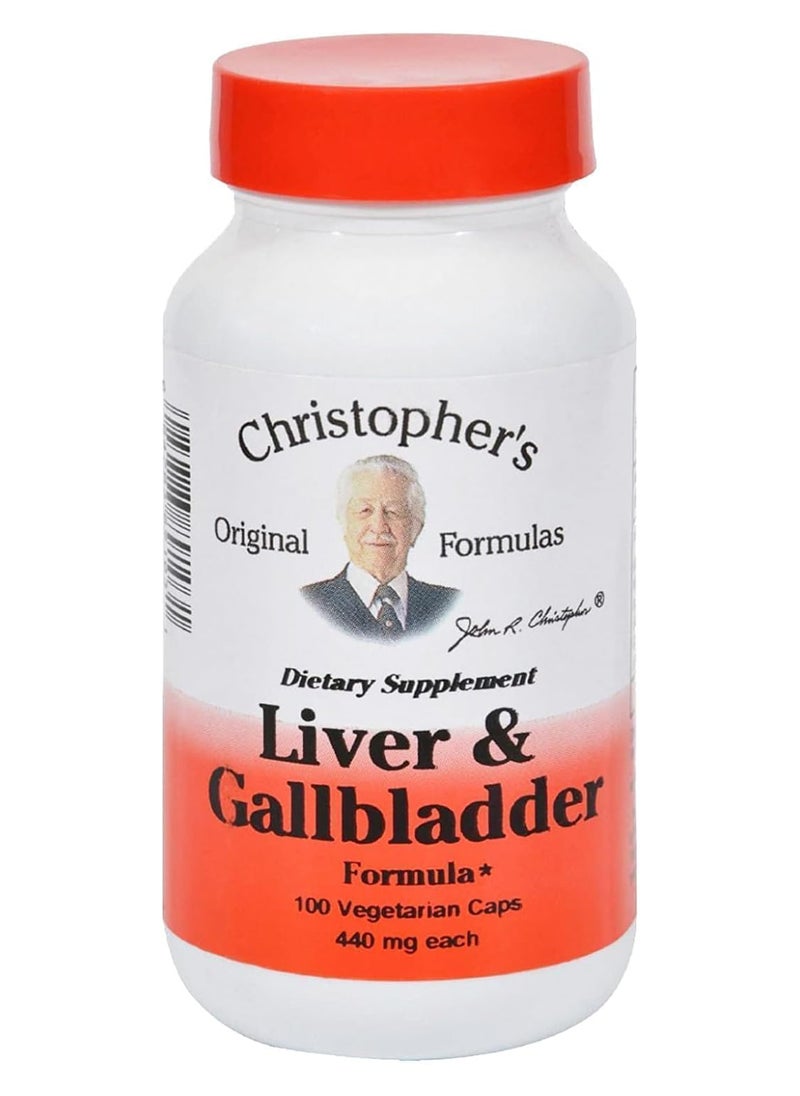 Christopher's Original Formulas Original Formulas Liver And Gall Bladder Formula Capsules 100 Count  - Image 1