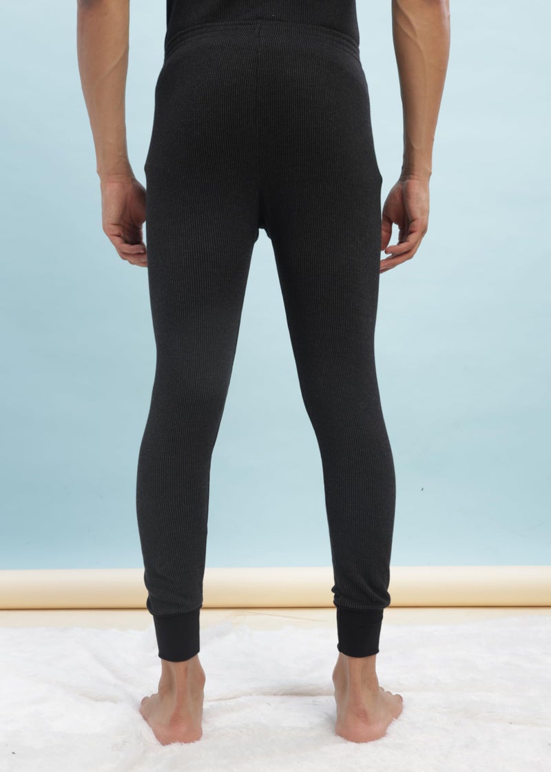 Dollar Ultra Combed Cotton Men Thermal Pyjama Black - Image 3