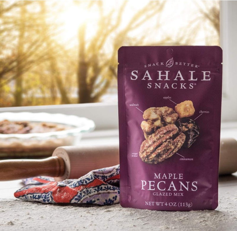Sahale Snacks Maple Pecans Glazed Mix, 4 oz Pouches (6 Packs) Dry-Roasted, Deluxe Mixed Nuts with Cherries, Apples, Maple, and Cinnamon - Non-GMO, Kosher, and Certified Gluten-Free Snacks - Image 5