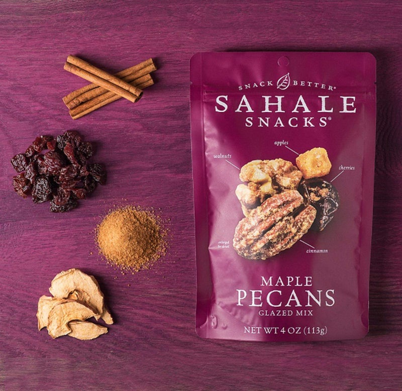 Sahale Snacks Maple Pecans Glazed Mix, 4 oz Pouches (6 Packs) Dry-Roasted, Deluxe Mixed Nuts with Cherries, Apples, Maple, and Cinnamon - Non-GMO, Kosher, and Certified Gluten-Free Snacks - Image 2
