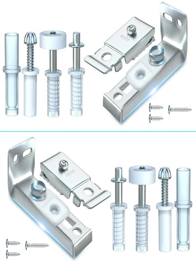 Warmtree Bifold Door Hardware Repair Kit - Ideal Replacement Parts for Bi - fold & Sliding Closet Doors, Includes Top & Bottom Brackets, Pivots & Guides Wheel for Folding Pocket & Accordion Doors - Image 1
