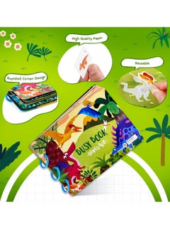 Generic Montessori Toys Educational Busy Book, Early Learning Interactive Toys for Kids, Sensory Toy Preschool Activity Binder Busy Book for Develop Learning Skills (Dinosaur Theme)  - Image 3