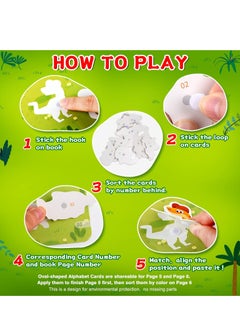 Generic Montessori Toys Educational Busy Book, Early Learning Interactive Toys for Kids, Sensory Toy Preschool Activity Binder Busy Book for Develop Learning Skills (Dinosaur Theme)  - Image 4
