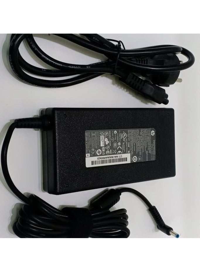 شاحن محول تيار متردد بسلك طاقة 19.5 فولت 6.15 أمبير 120 وات لجهاز HP Pavilion 15-bc200/15-bc251nr/15-bc220nr/HP OMEN 17-w000/17-w053dx/HP Omen 15/HP Envy 15/17 Series كمبيوتر محمول - Image 2