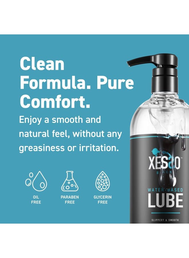 XESSO Water-Based Lube 2 Packs of 32 fl oz, Totaling 64 fl. oz. All Nature Without Glycerin & Parabens, Slippery Massage Gel for Women, Men, Couples. Made in US & Discreet Package - Image 2