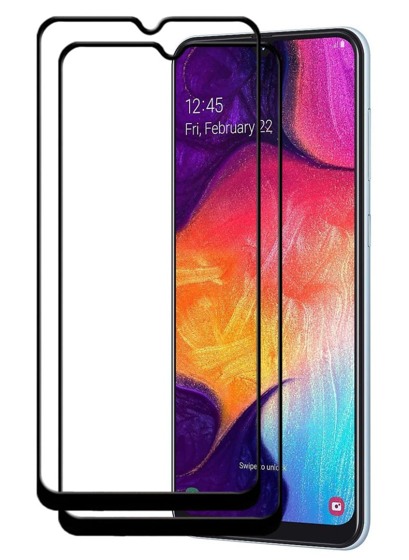 ACLIX 2 Pieces Antistatic ESD Dustproof Premium Quality High Definition Tempered Glass Screen Protector Designed For Samsung Galaxy A50 - Image 1