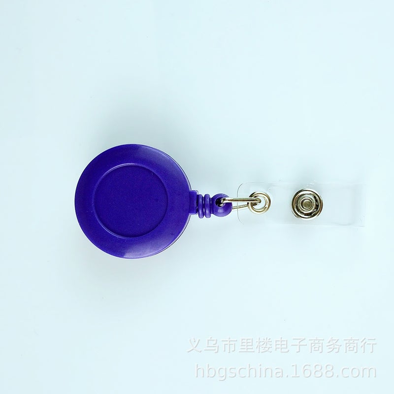 Easy Pull-Up Badge Manufacturer'S Certificate Round Easy Pull-Up Badge Glue Drop Metal Buckle Telescopic Buckle 29 Colors - Image 1