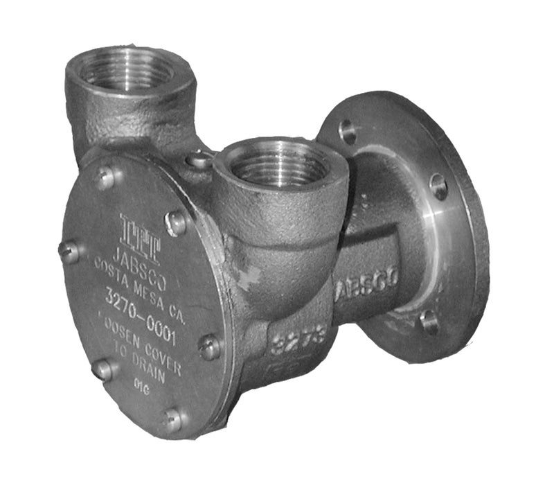 Jabsco 3270-0001 Marine Flexible Impeller Engine Cooling Replacement Pump (4-107 and 4-108 Perkins, 3/4" NPT Vertical Ports, Coupling Drive) - Image 4