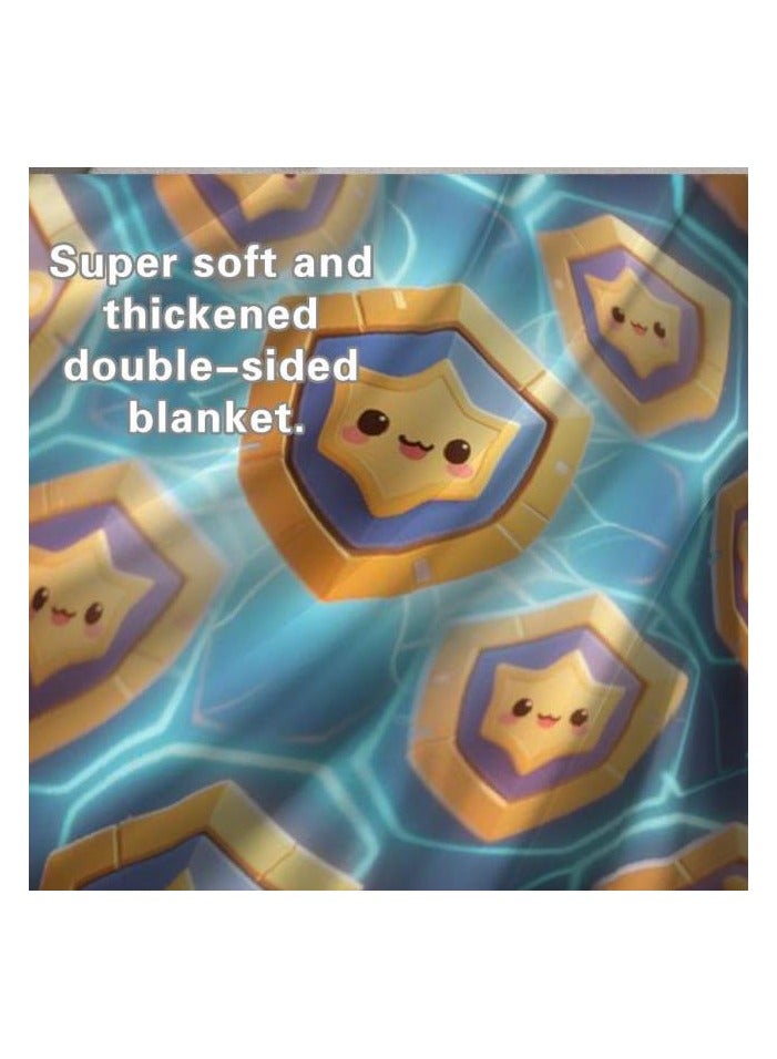 عام بطانية رقيقة من الفانيلا الكرتونية للأطفال أو الطلاب (دافئة ومريحة ومناسبة للنوم والألعاب) 100 سم * 150 سم - 924 - Image 4