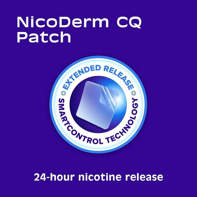 NicoDerm CQ Nicotine Patches to Quit Smoking, Step 1 Stop Smoking Aid, 21mg, 14 Count - Image 4