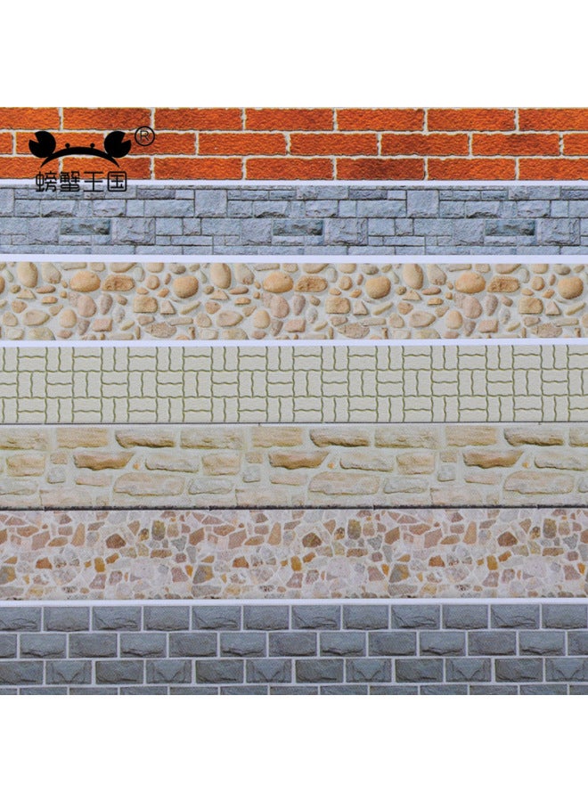 Building Sand Table Model Material Sticker With Adhesive Wallpaper Wallpaper Floor Paper 1:25-Color:Self-adhesive A4 Gray Road Sticker 1  - Image 5
