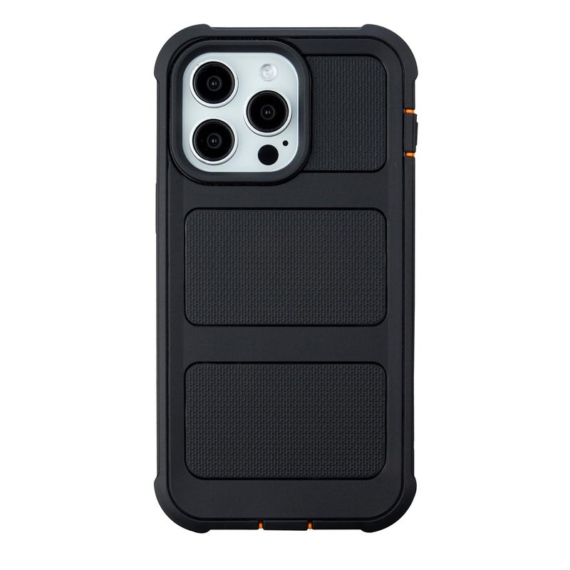 Saiboro Defender for iPhone 15 Pro Max Case with Clip Holster,Heavy Duty Rugged Full-Body,2 Layers of Sturdy,Anti-Drop,Military-Grade Defender Cover for iPhone 15 Pro Max Phone Case (Black & Orange) - Image 2