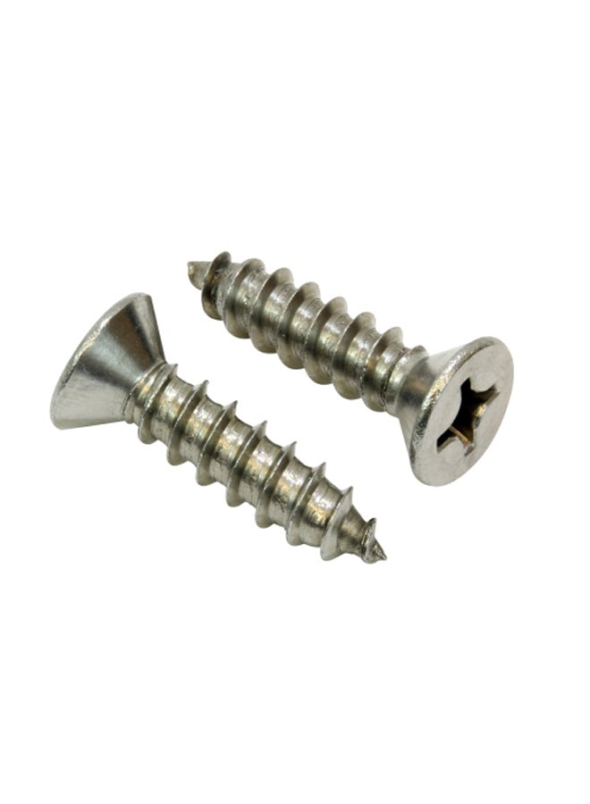 25-Piece Flat Head Gypsum Screw Grey 1.5inch