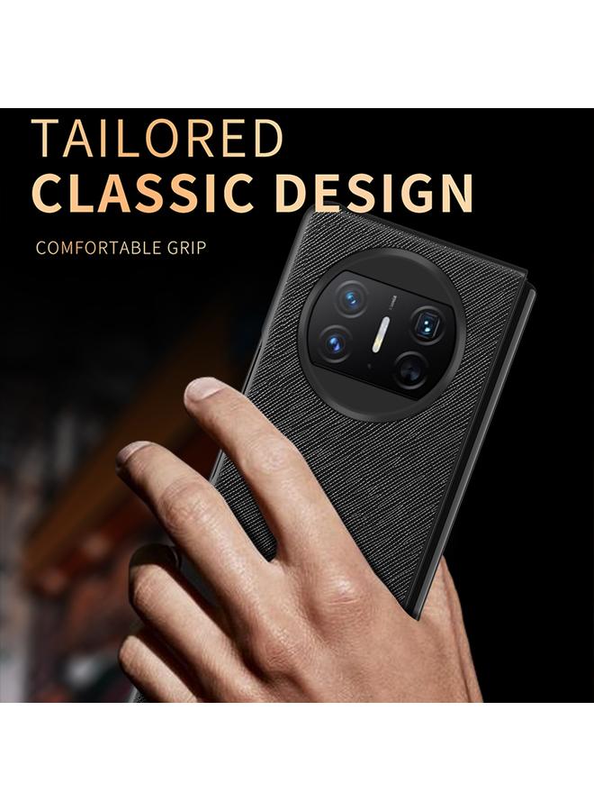 اس-توب جراب لهاتف Huawei Mate X3 Cross Texture، جراب هاتف شامل مقاوم للصدمات - Image 5