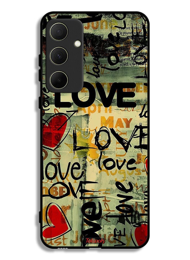 Tolwak غطاء حماية سامسونج جالاكسي A35 5G مع علامات حب - Image 1
