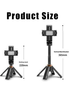 GIFT Portable Selfie Stick, Mini Tripod,Flipping Flexible Tripod Mini, 360° Selfie Stick with Remote  - Image 2