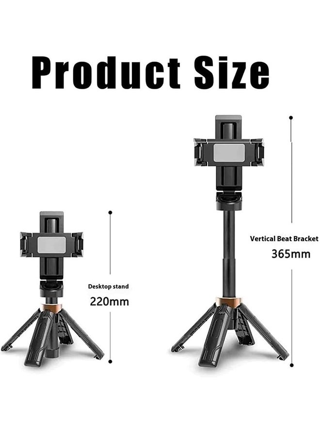 GIFT - Portable Selfie Stick, Mini Tripod,Flipping Flexible Tripod Mini, 360° Selfie Stick with Remote - Image 1