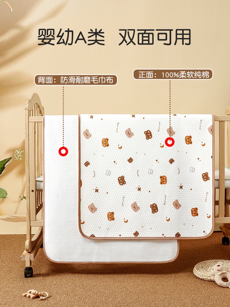 7A Antibacterial Pure Cotton Diaphragm Pad Baby Class A Puerperal Pad Baby Summer Soft Absorbent Machine Washable Not Pilling - Image 3