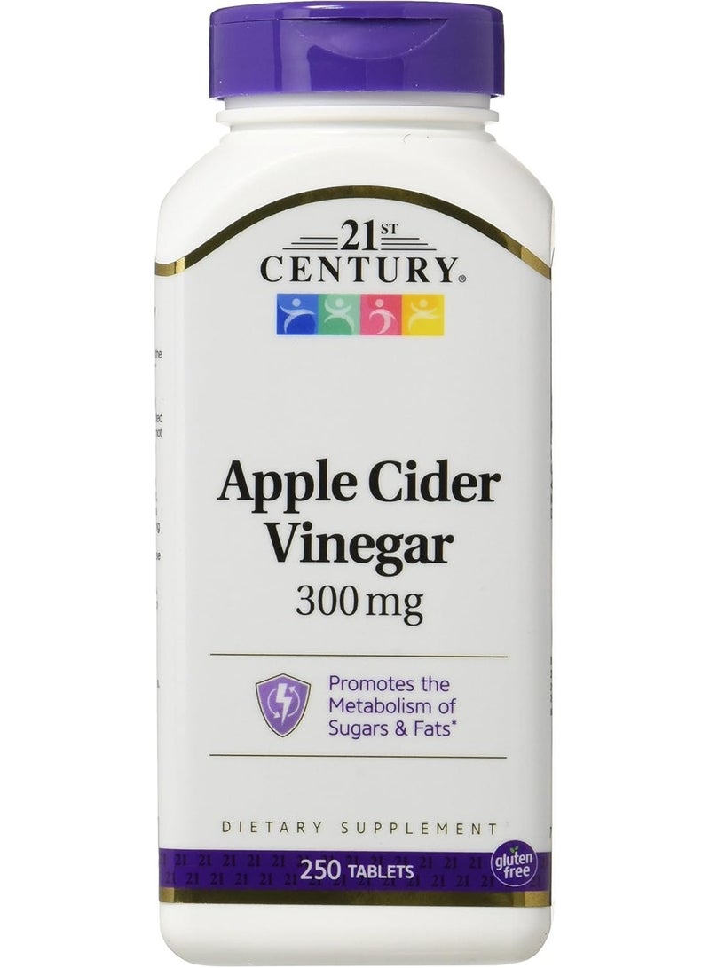 21st Century Apple Cider Vinegar 300Mg Tablets 250 Tablets - Image 1