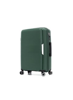 GIORDANO Hardshell Luggage Double Spinner Trolley Bag 3 Pieces Set,Green (S-20",M-24",L-28")  - Image 2