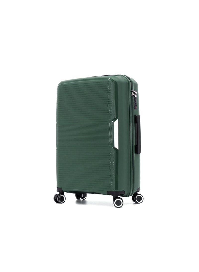 GIORDANO حقائب سفر صلبة بعجلات مزدوجة 3 قطع مجموعة، أخضر (ص-20 إنش، م-24 إنش، ل-28 إنش)  - Image 2