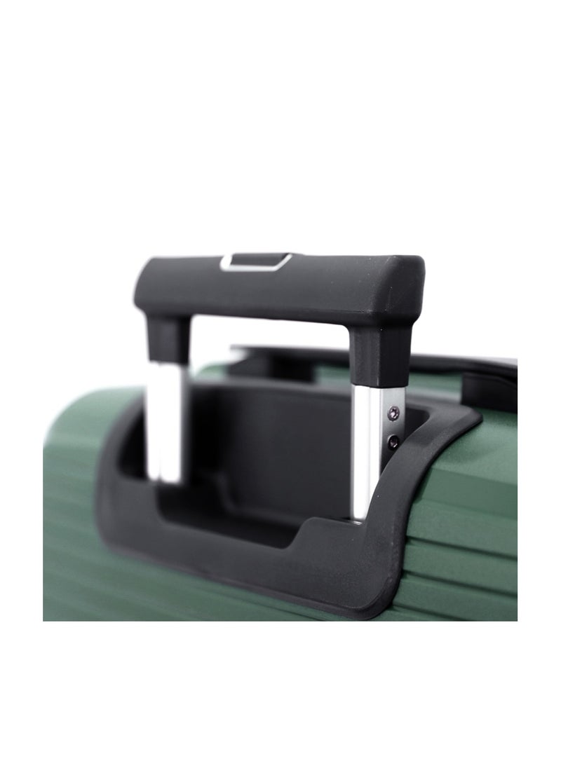 GIORDANO - Hardshell Luggage Double Spinner Trolley Bag 3 Pieces Set,Green (S-20",M-24",L-28") - Image 1