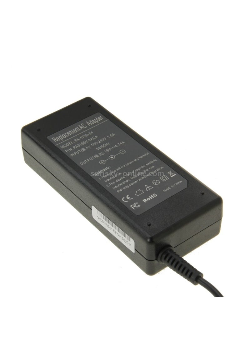 Terabyte PA-1750-04 19V 4.74A Mini AC Adapter for Acer / Toshiba Laptop, Output Tips: 5.5mm x 1.7mm(Black - Image 2