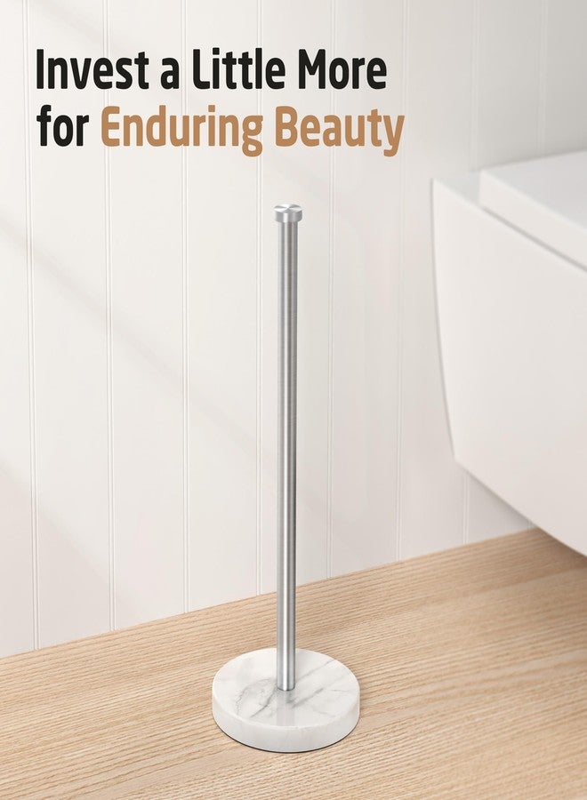 KES Free Standing Toilet Paper Holder Storage with Heavy Marble Base 3 Rolls 18/8 Stainless Steel,Toilet Tissue Holder Brushed Finish, BPS202S39-2 - Image 2