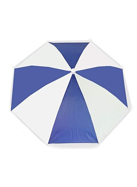 Umbrella Hat 55CM Sunscreen Windproof Hands Free Head Cap UV Protection Hats Mounted Top Folding for Fishing Beach Golf Sunshade Outdoor, Blue