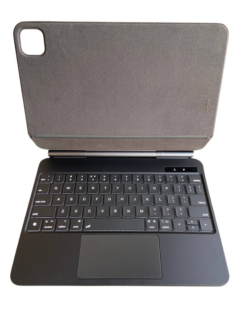 حافظة لوحة المفاتيح السحرية توصيل وتشغيل ذكي لجهاز آيباد إير 5 / إير 4 10.9 / آيباد برو 11 بوصة - إضاءة خلفية 7 ألوان - لوحة تتبع متعددة اللمس - قاعدة عائمة مغناطيسية - Image 2