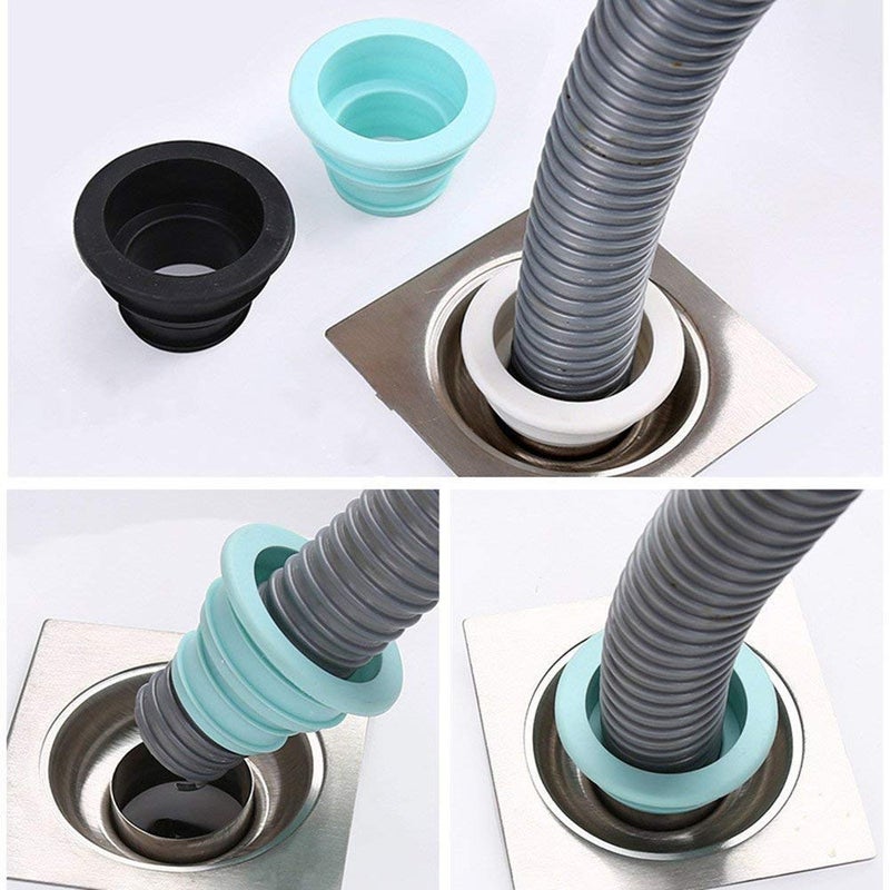 ONICORN Silicone Seal Ring Washing Machine Plug Ring for Bathroom Kitchen Cleaning Tools 3pcs Random Mix  - Image 5